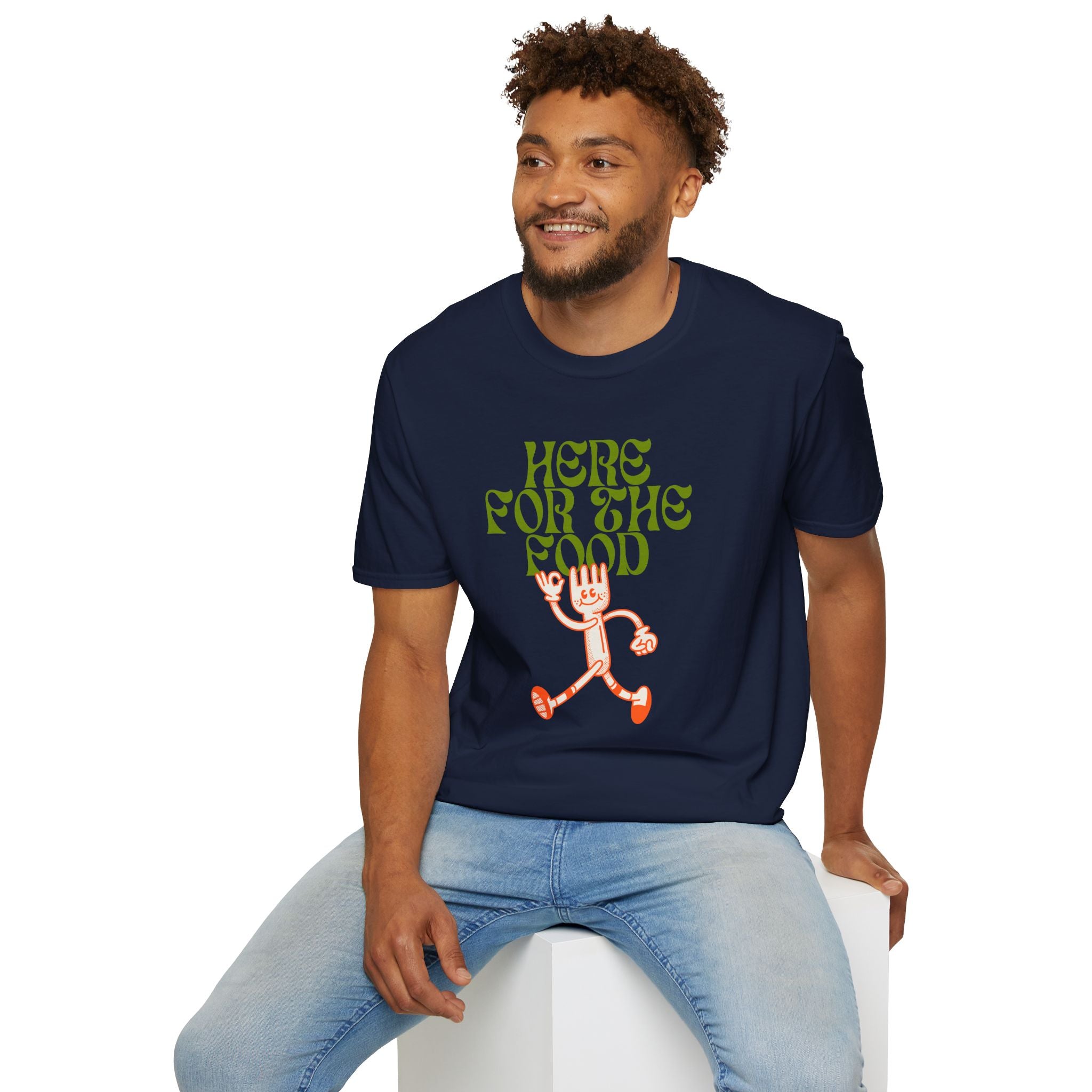 Here For The Food - Unisex Softstyle T-Shirt