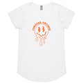 Forever Anxious Women's AS Colour Scoop Neck T-Shirt White Womens Scoop Neck T-shirt Printed In Australia
