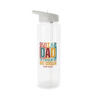 Personalised - Guitar Dad - Clear Tritan Water Bottle
