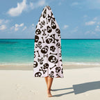 Skull And Crossbones Kids Hooded Blanket 100cm x 130cm Kids Hooded Blanket Printed Offshore