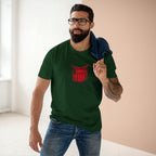 Drummer By Night - Men's Staple Tee Forest Green Mens Premium T-Shirt Music Printed in AU and US