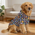 Groovy Flowers Pet Hoodie (Large Size)