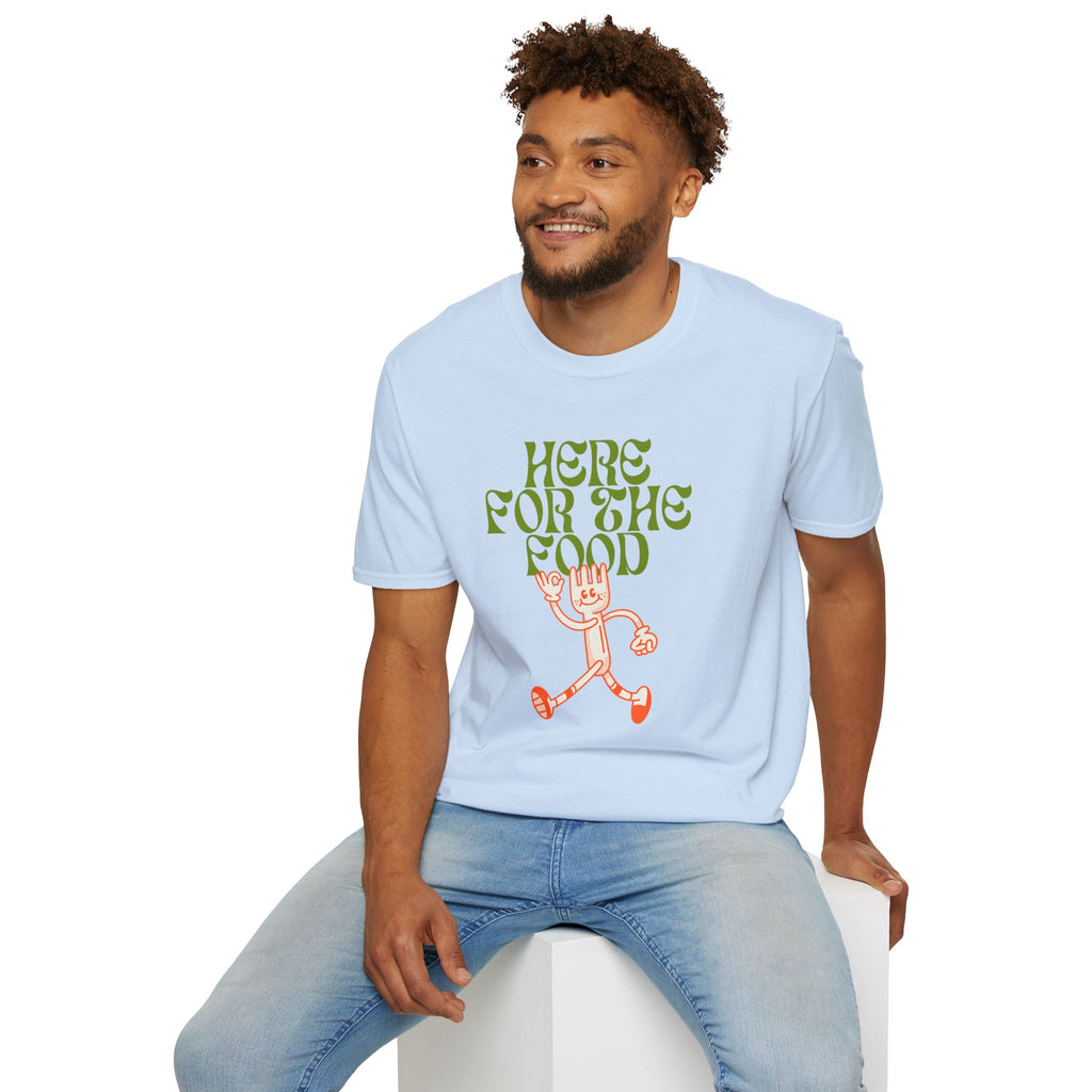 Here For The Food - Unisex Softstyle T-Shirt
