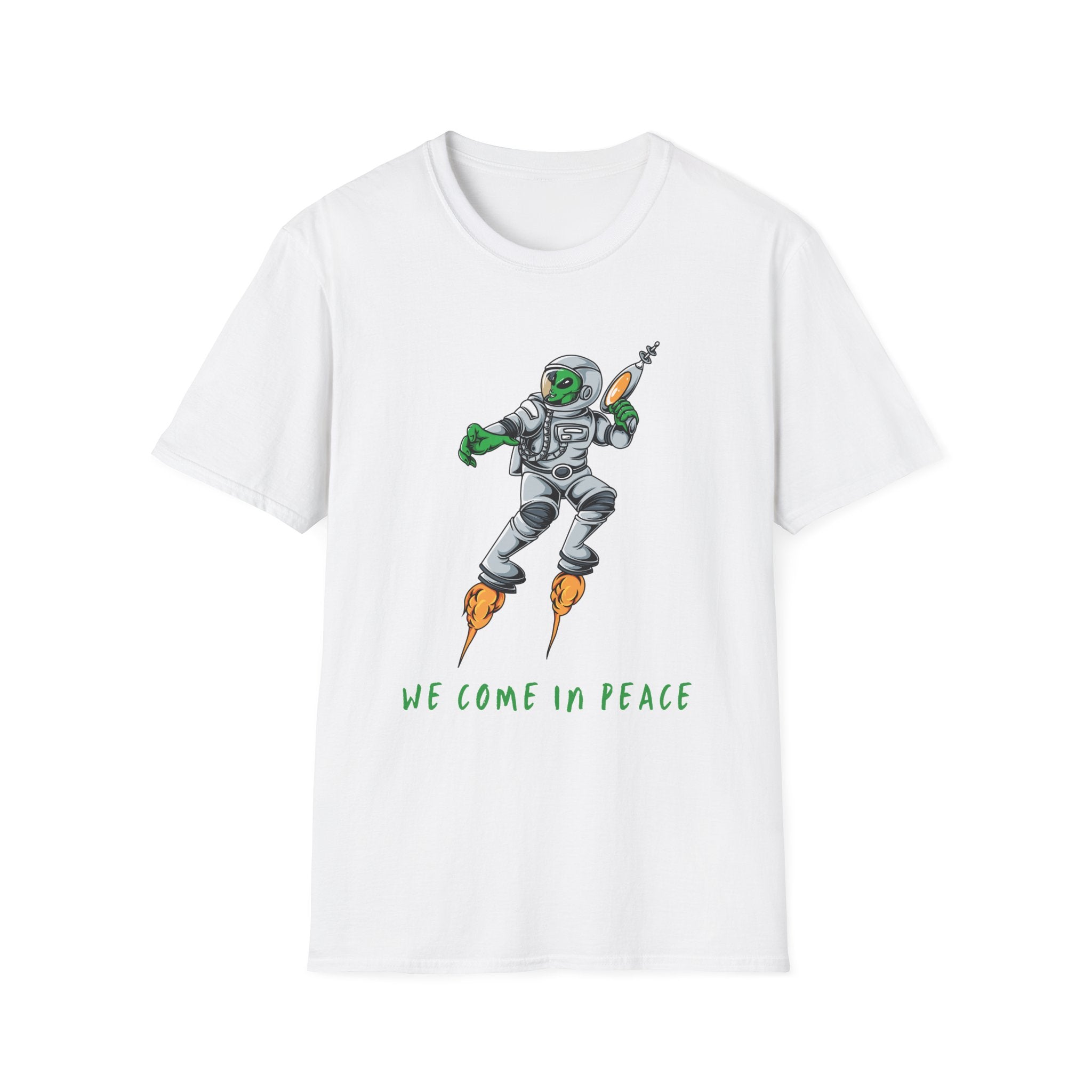 Alien, We Come In Peace - Unisex Softstyle T-Shirt