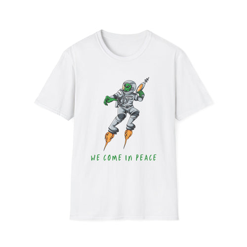 Alien, We Come In Peace - Unisex Softstyle T-Shirt