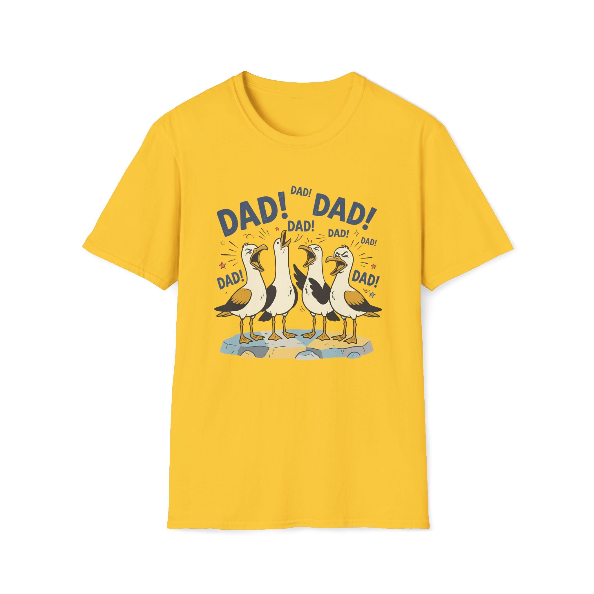 Dad Seagull Unisex T-Shirt Daisy Unisex Adult T-shirt animal Dad Globally Fulfilled