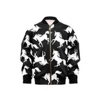 Black And White Unicorn Kids Bomber Jacket XL Kids Bomber Jacket animal Printed Offshore
