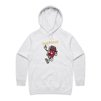 Yes I Can - Womens Hoodie White Marle Womens Hoodie Positivity Printed In Australia