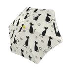 Black Cats Kids Safe Round Corner Umbrella One Size Kids Safe Round Corner Umbrella animal Printed Offshore