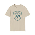 Turning 50, Made In 1976 Unisex Softstyle T-Shirt Sand Unisex Adult T-shirt Australian Printer Birthday