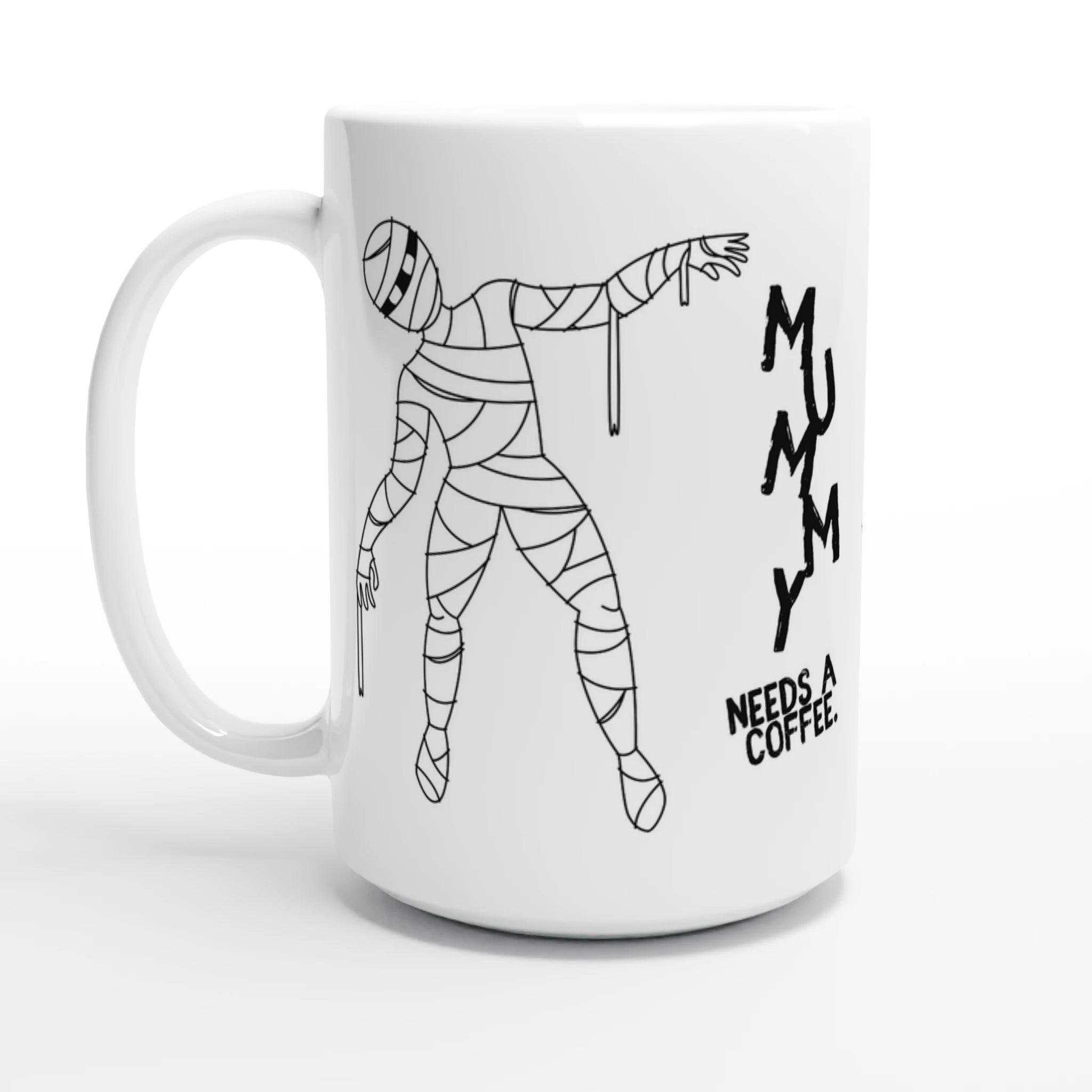 Personalised - Mummy Needs A Coffee - White 15oz Ceramic Mug Default Title Personalised 15oz Mug Globally Fulfilled Mum