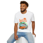 Hello Sunshine, Beach Van - Unisex Softstyle T-Shirt