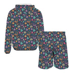 Space Arcade Men's Lightweight Sun Hoodie & Shorts Set Men's Lightweight Sun Hoodie & Shorts Games Printed Offshore Retro