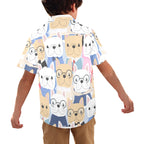 Dog Crowd - Junior Kids Hawaiian Shirt