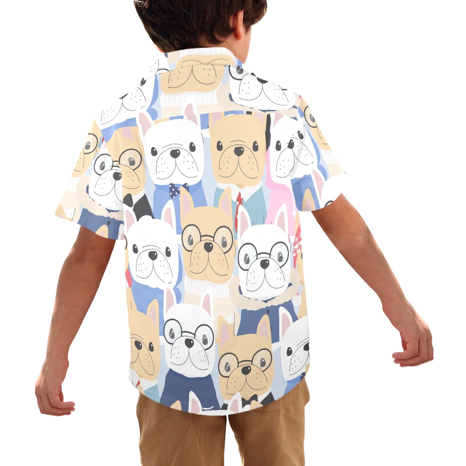 Dog Crowd - Junior Kids Hawaiian Shirt