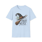 Tonight We Fly, Witches Hat, Broomstick, Halloween - Unisex Softstyle T-Shirt