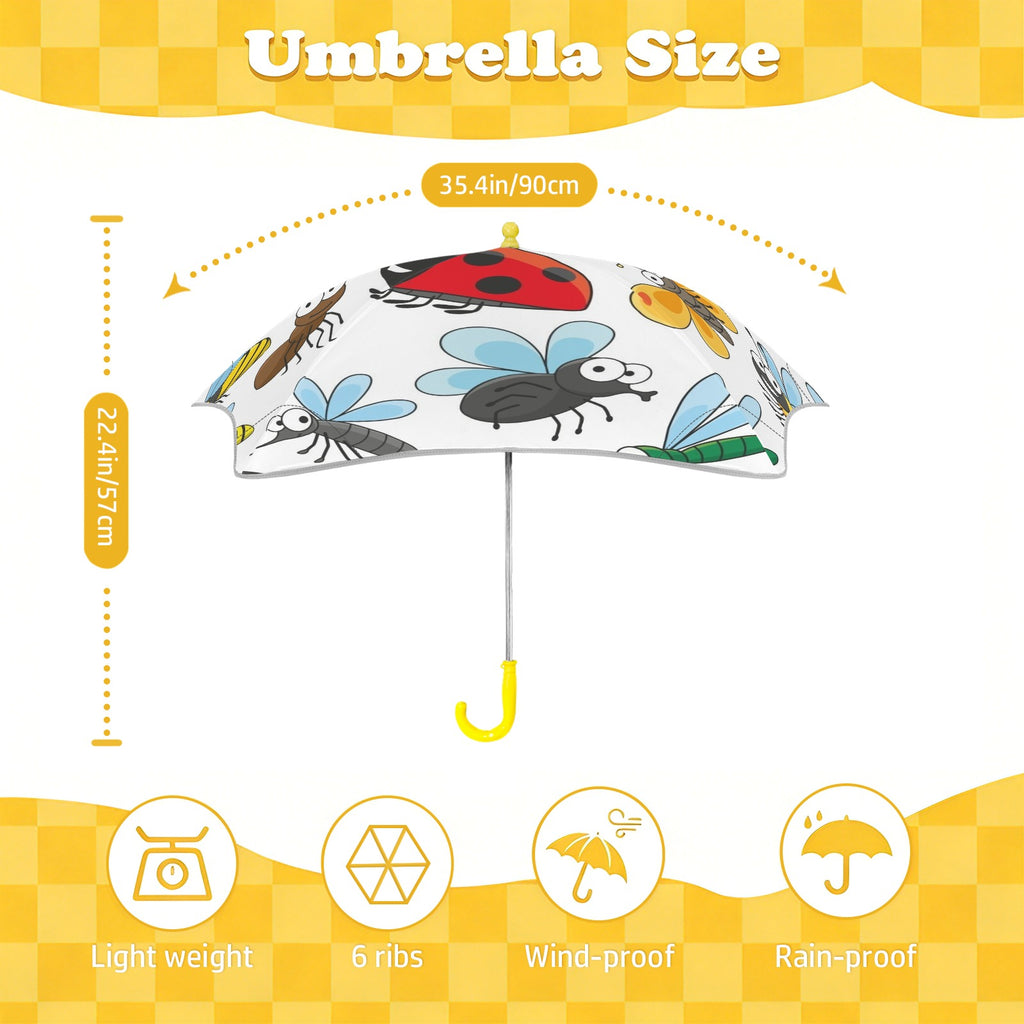 Little Creatures Kids Safe Round Corner Umbrella Kids Safe Round Corner Umbrella animal Printed Offshore