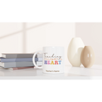 Personalise - Teaching Fills My Heart - 11oz Ceramic Mug Personalised 11oz Mug