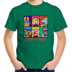 Born To Rock - Kids Youth T-Shirt Kelly Green Kids Youth T-shirt Music Printed In Australia