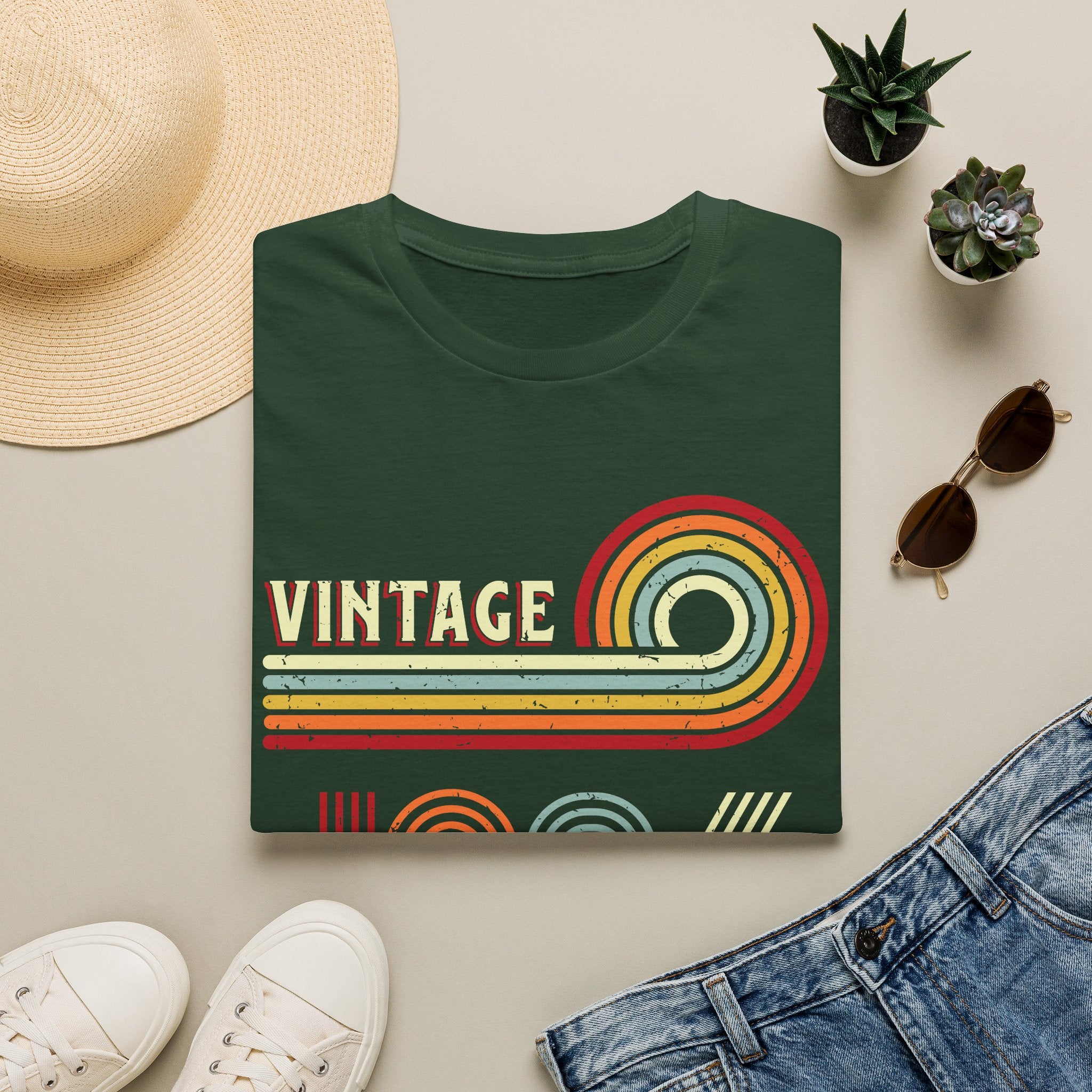Turning 40 Vintage 1986 Retro Striped Unisex T-Shirt Unisex Adult T-shirt Birthday Globally Fulfilled