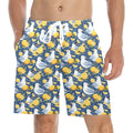 Lemon Seagull Men's Mid-Length Beach Shorts 5XL Men's Mid-Length Beach Shorts animal Printed Offshore