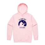 If A Bear Toots In The Woods, Trumpet Player - Mens Hoodie Pink Mens Hoodie animal Music Printed In Australia