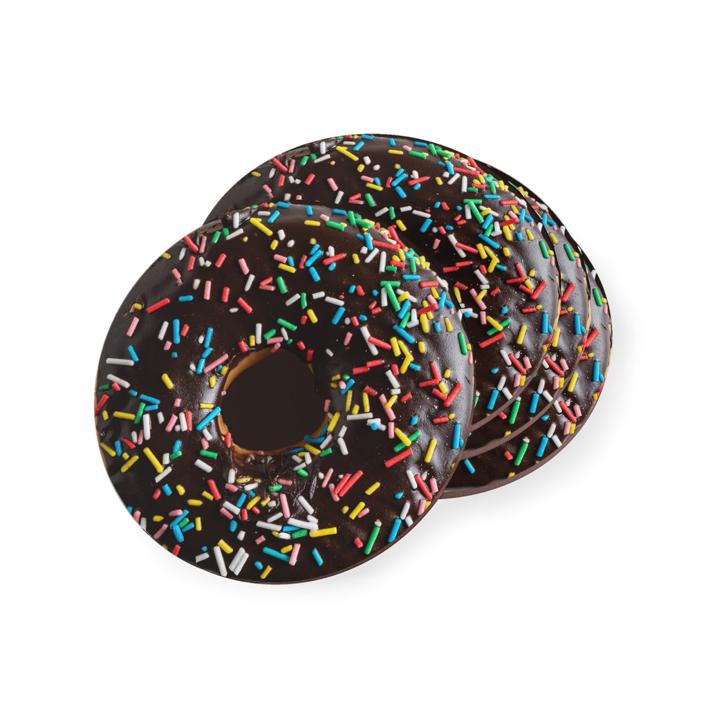 Donut - Round Coasters Round 3.7" x 3.7" 4pcs Round Coaster Australian Printer