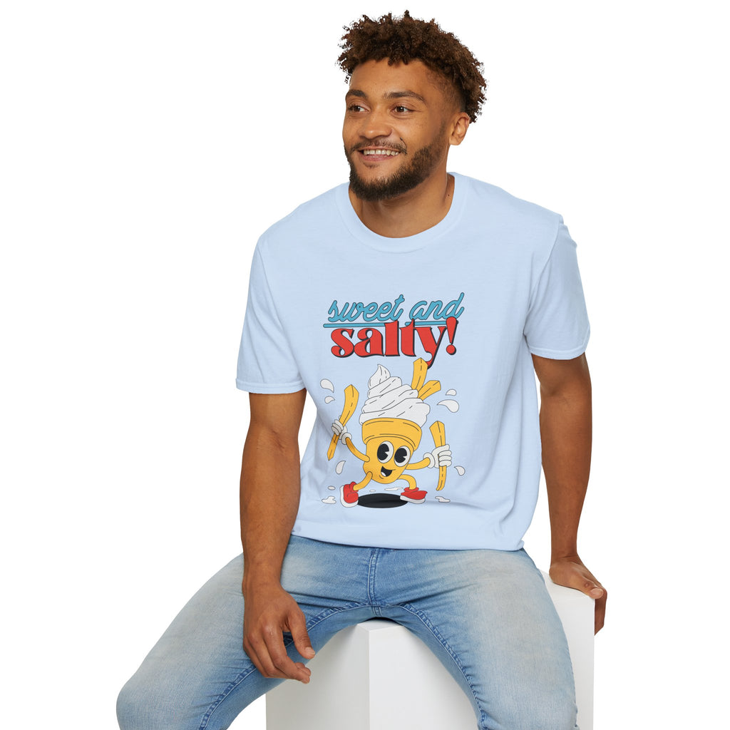 Sweet And Salty, Ice Cream And Fries - Unisex Softstyle T-Shirt