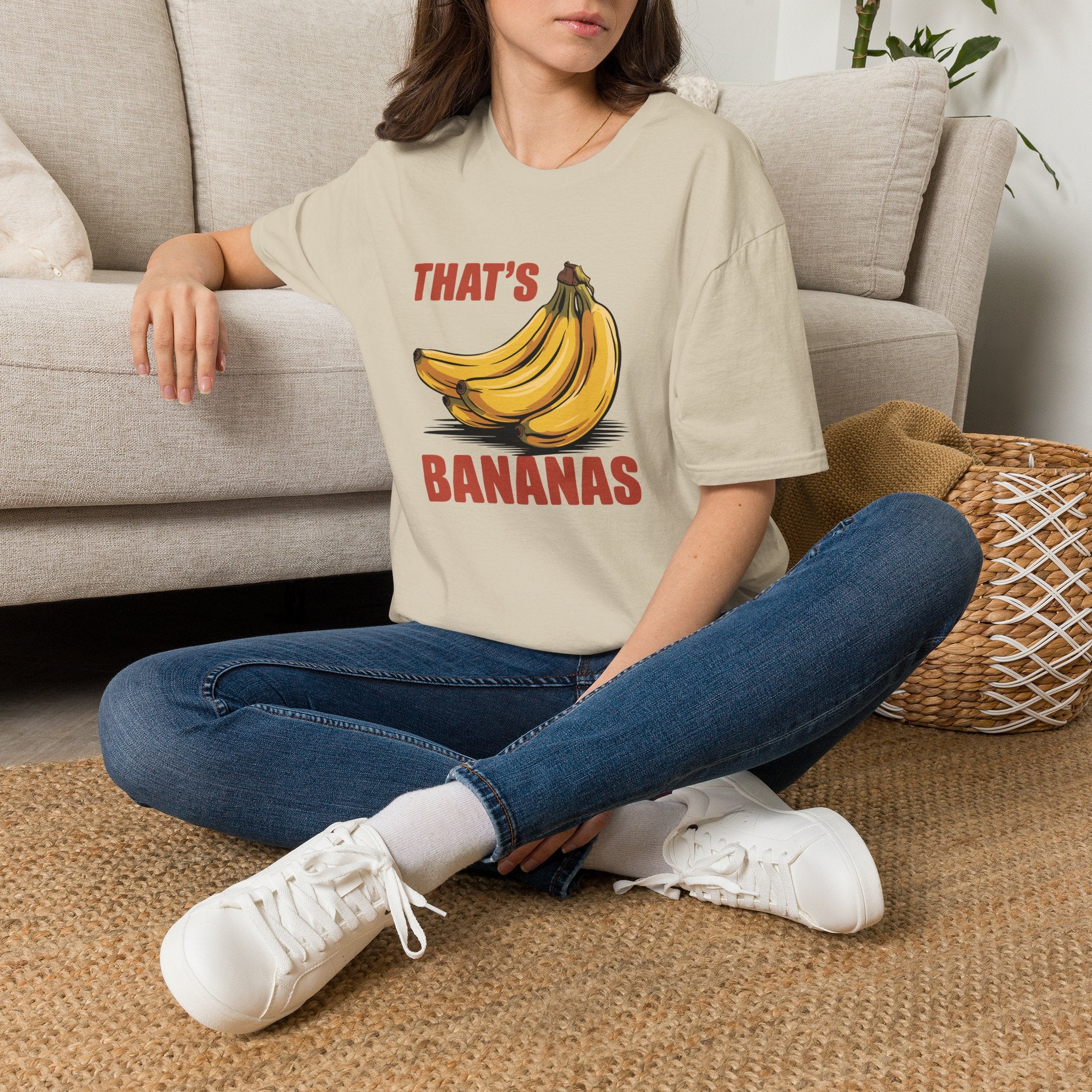 That's Bananas Unisex T-shirt Sand Unisex Adult T-shirt Food Globally Fulfilled