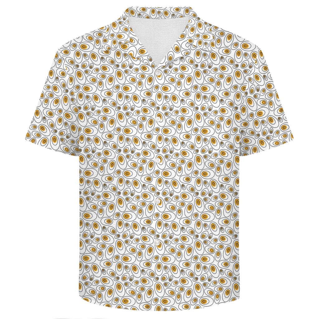Eggs Abstract Men's Crinkle Hawaiian Shirt
