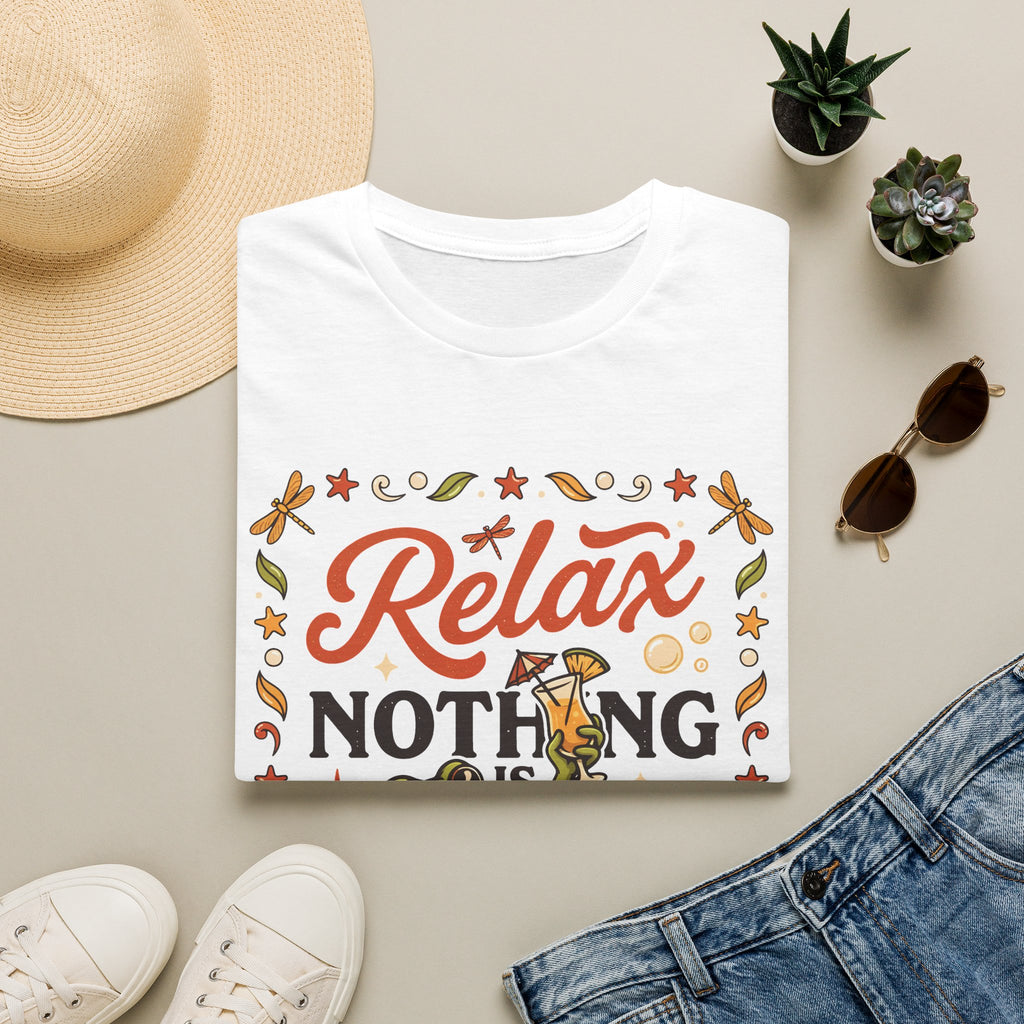 Frog, Relax Nothing Is Under Control Unisex T-Shirt Unisex Adult T-shirt animal Globally Fulfilled