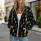Fun Lightning Women's Full-Zip Hoodie