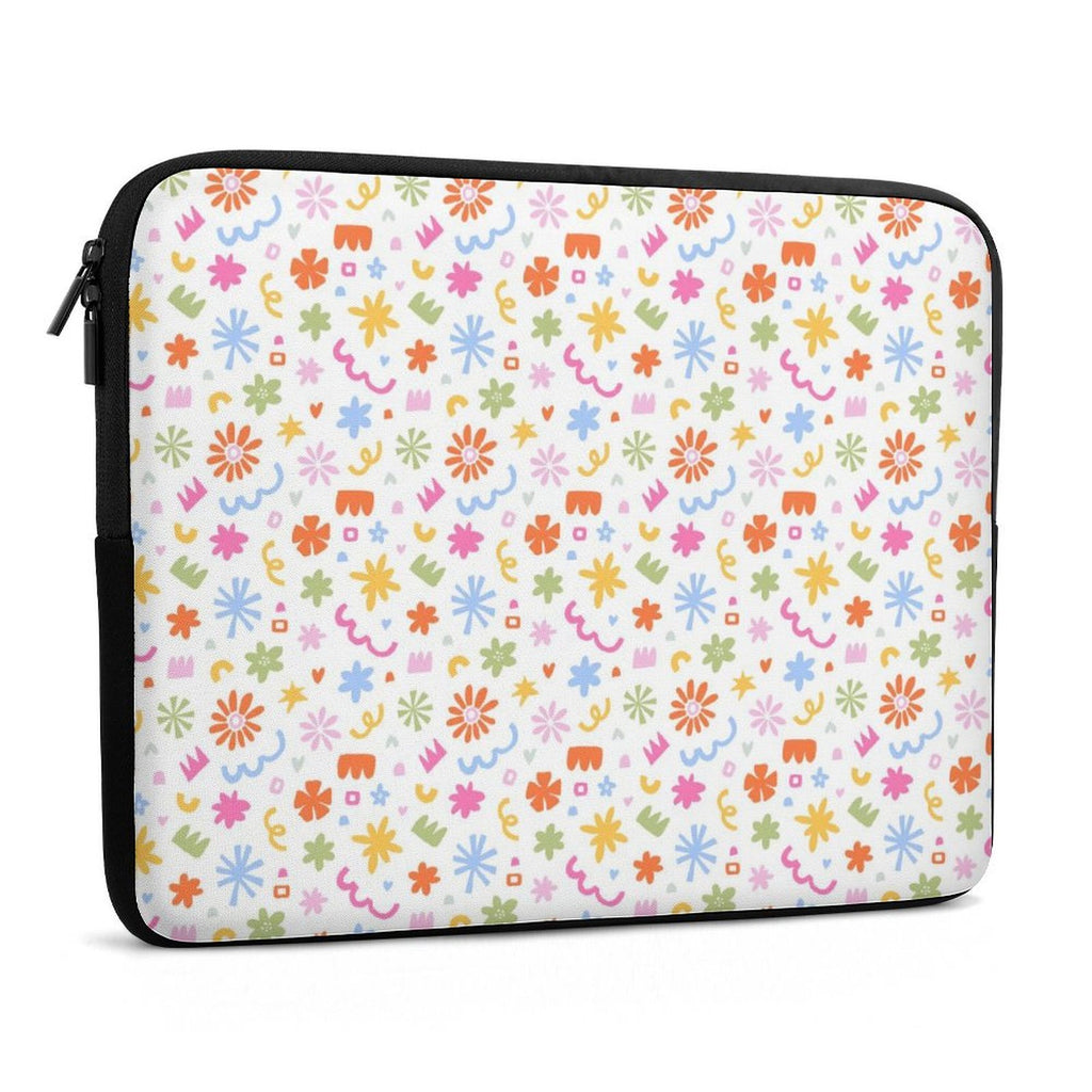 Colourful Abstract Shapes Laptop Sleeve (Multiple Sizes) Laptop Sleeve Printed Offshore