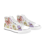 Cartoon Butterfly - Kids High Top Canvas Shoes