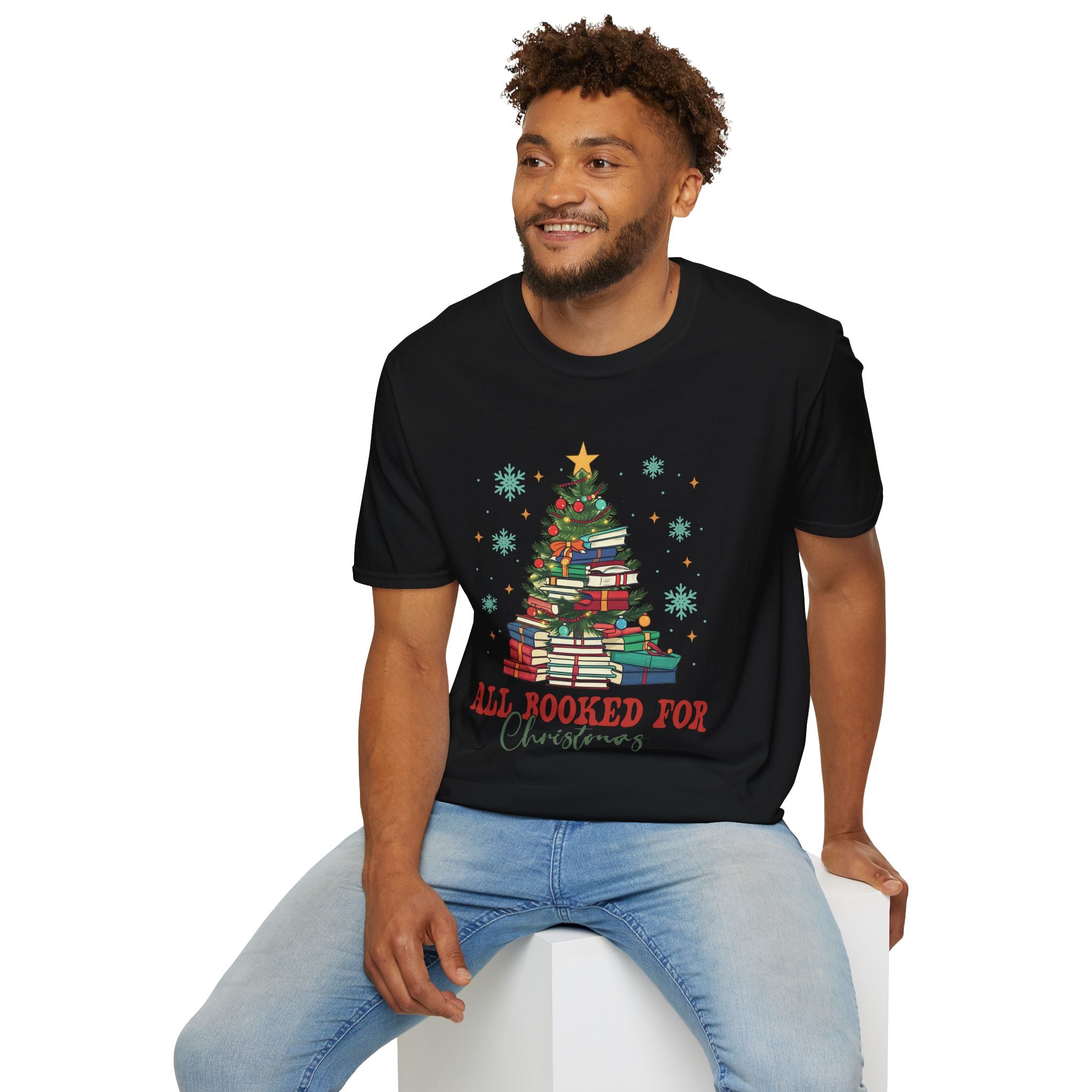 All Booked For Christmas - Unisex Softstyle T-shirt