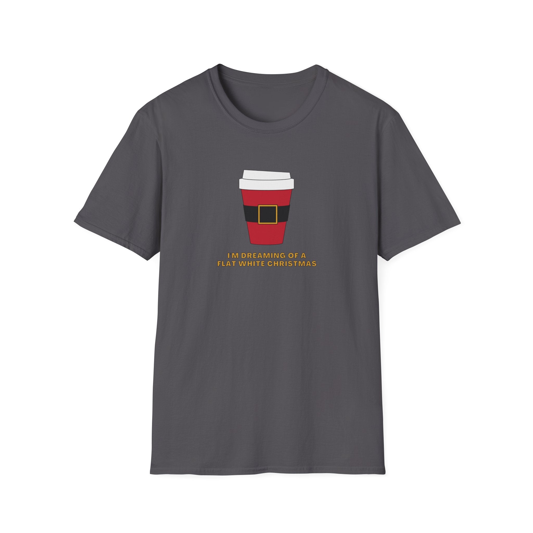 I'm Dreaming Of A Flat White Christmas - Unisex Softstyle T-Shirt