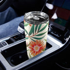 Native Flora - 20oz Mobile Tumbler with Lid (Black Lock) 20oz Travel Mug Plants Printed Offshore