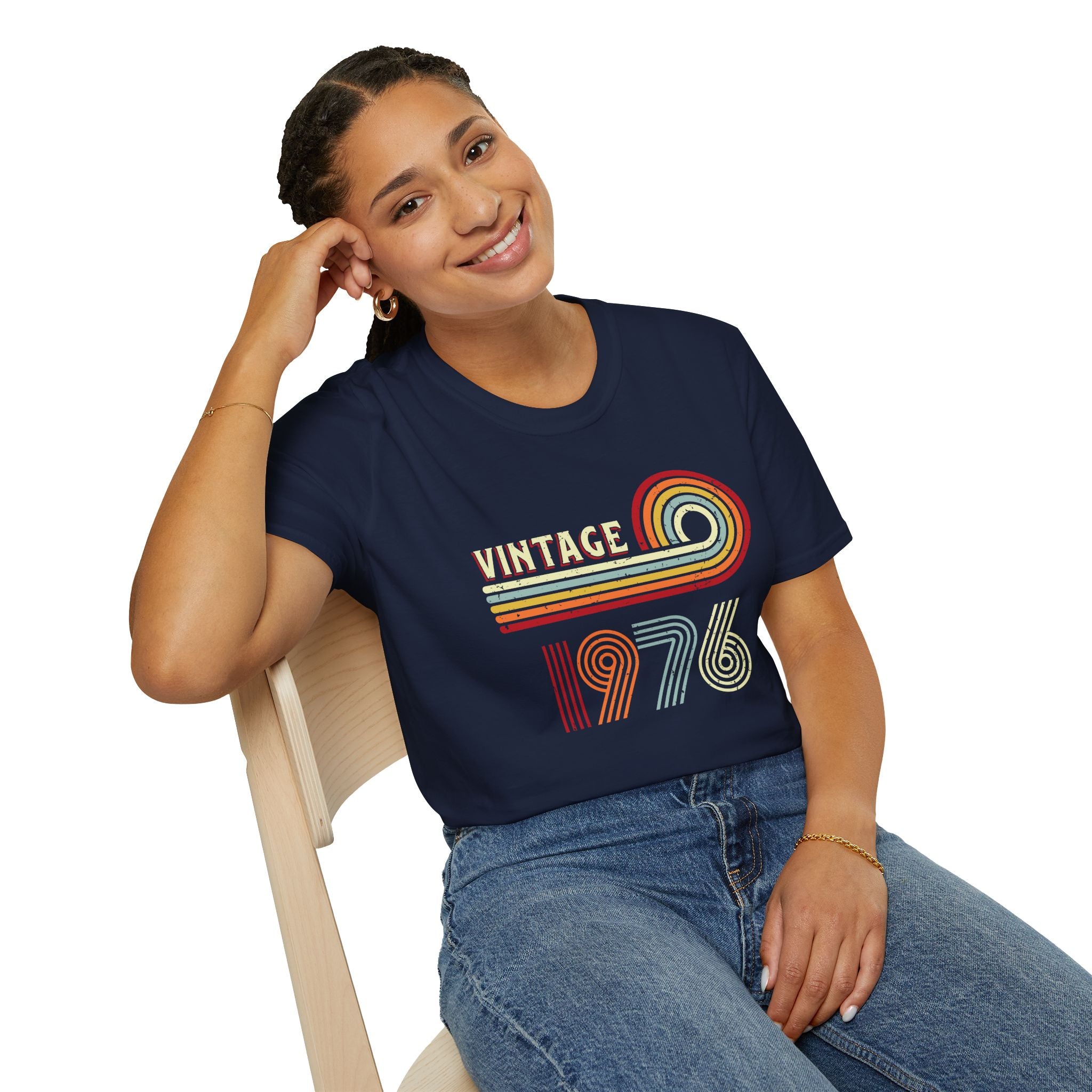 Turning 50, Vintage 1976 - Unisex Softstyle T-Shirt