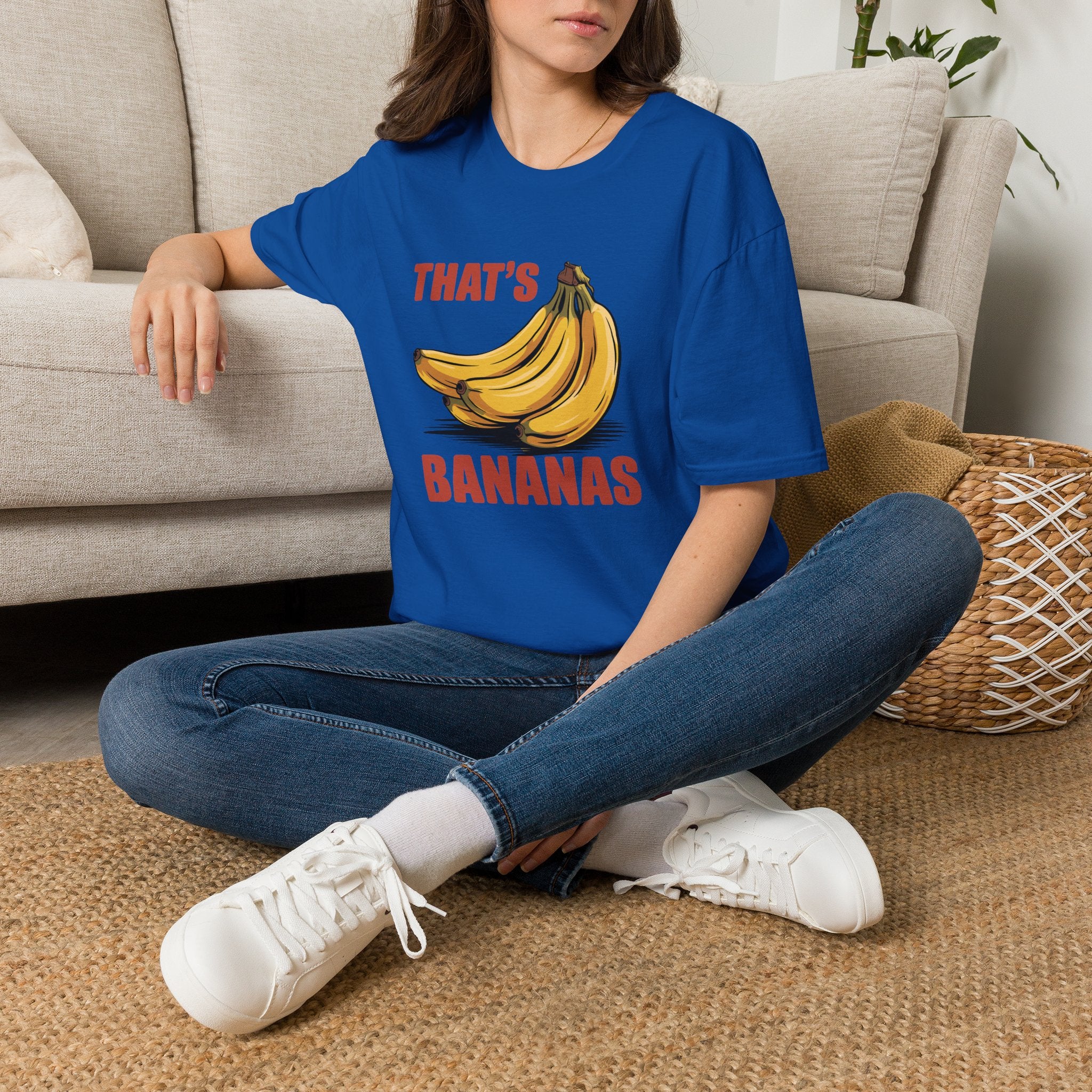 That's Bananas Unisex T-shirt Royal Unisex Adult T-shirt Food Globally Fulfilled