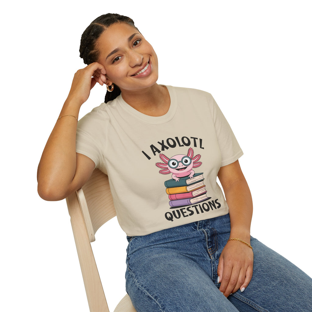 I Axolotl Questions - Unisex Softstyle T-Shirt