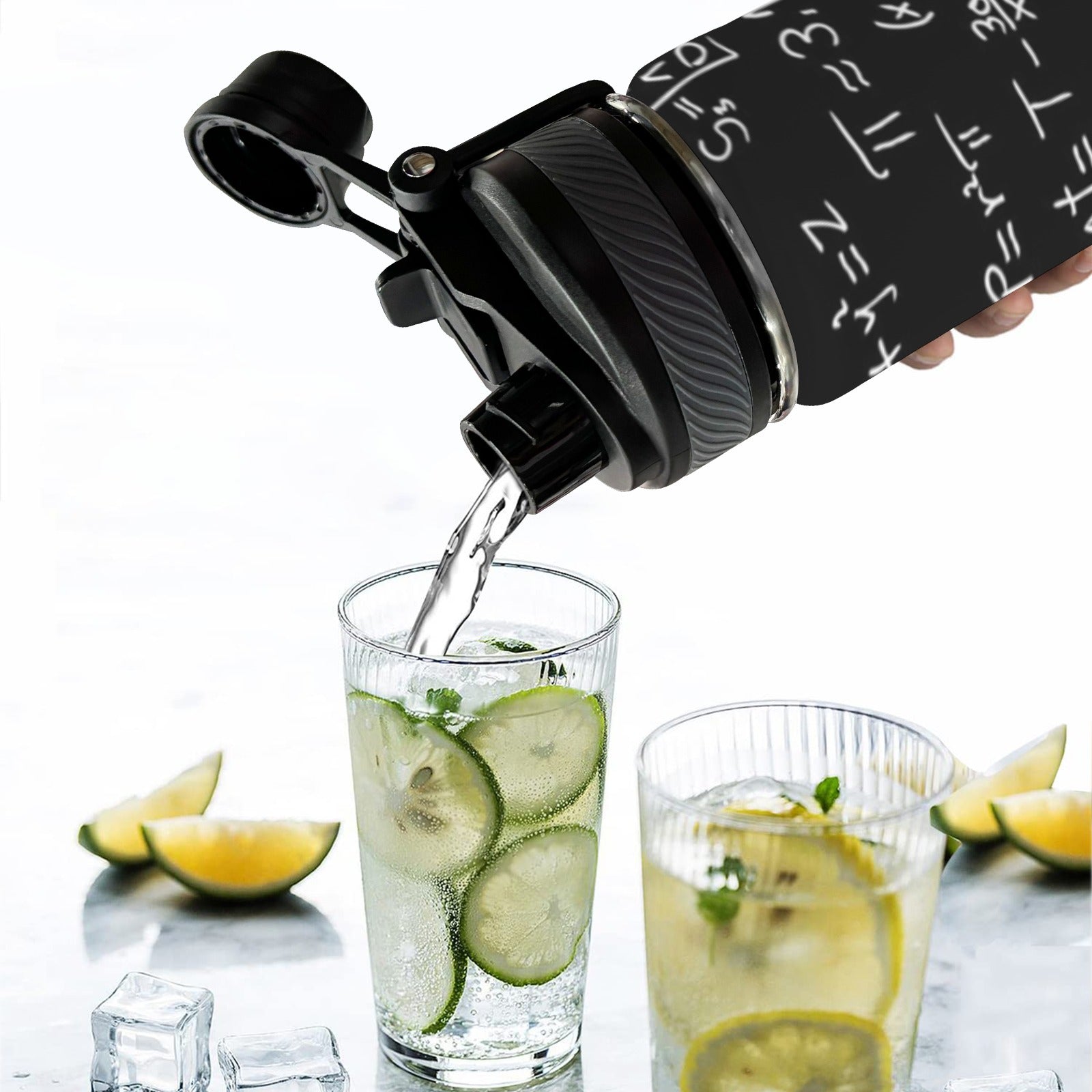 Equations - Insulated Water Bottle with Dual-Use Lid (18oz) Insulated Water Bottle with Dual-Use Lid (18oz) Maths Printed Offshore