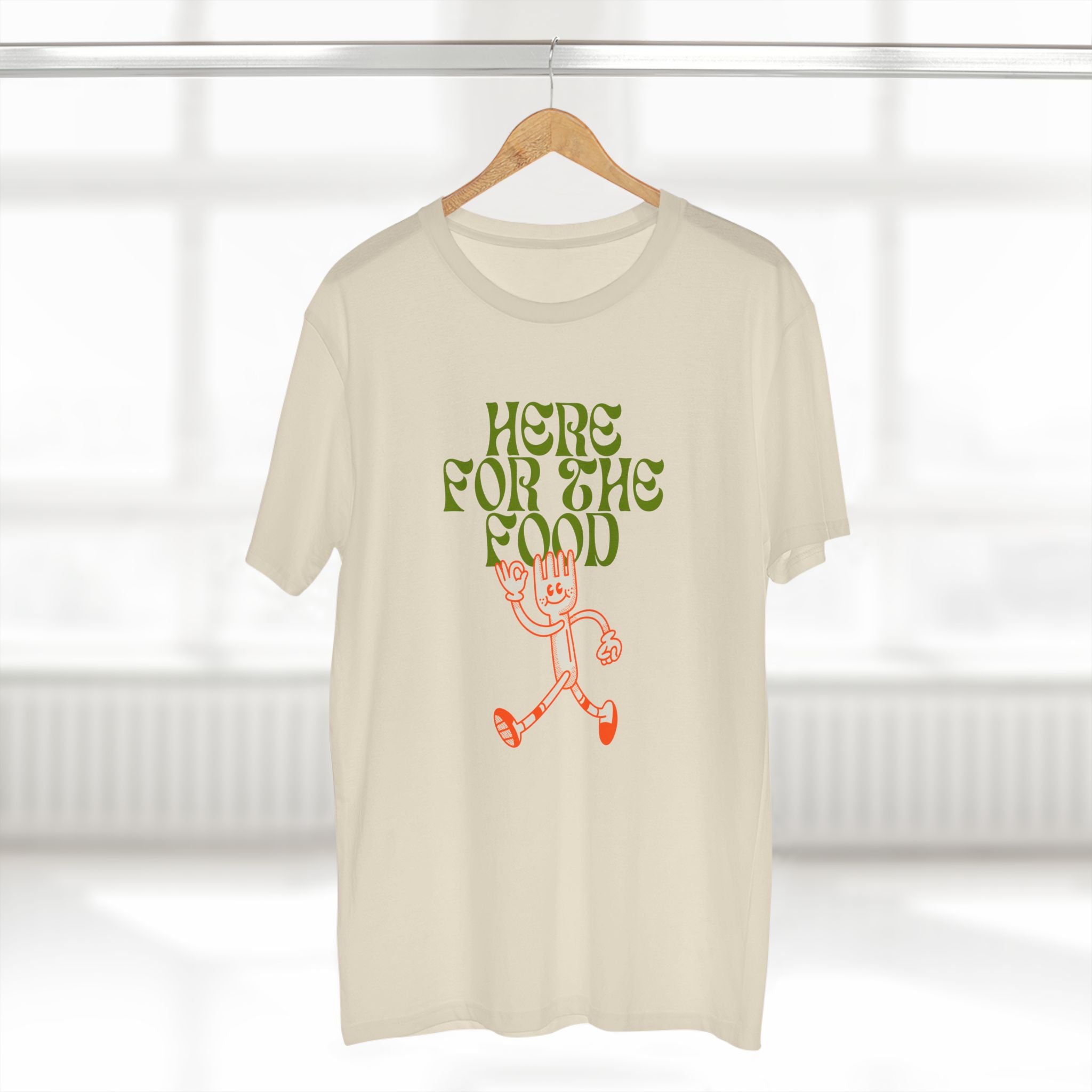 Here For The Food - Mens Adult Staple Tee