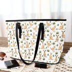 Kangaroos PU Leather Tote Bag Large