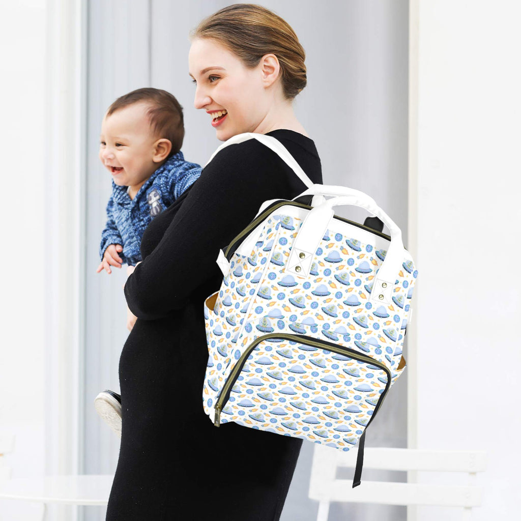UFO's Multi-Function Backpack, Nappy / Diaper Bag Multi-function Backpack, Nappy / Diaper Bag Printed Offshore Sci Fi