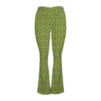 Happy Bananas High Waist Crossover Tummy Control Flare Leggings High Waist Flare Leggings Food Printed Offshore