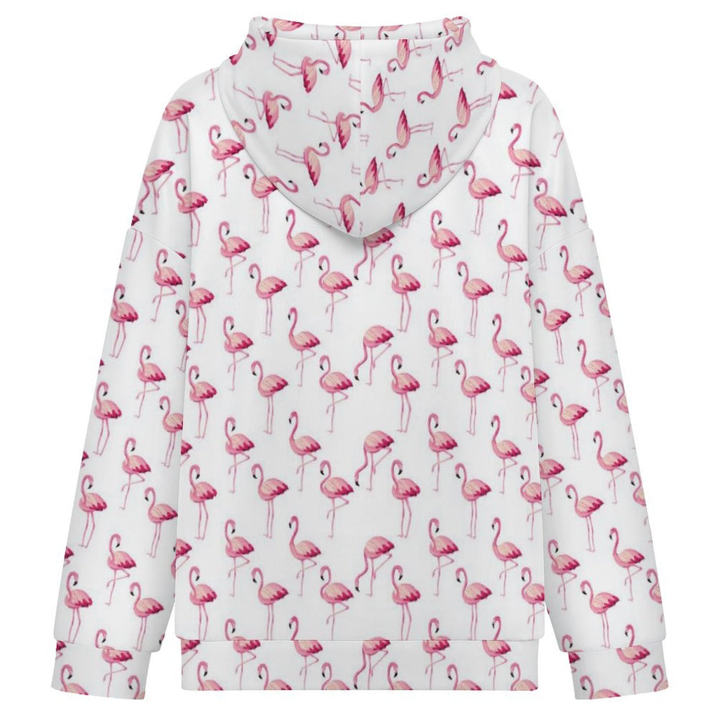 Flamingos Women's Full-Zip Hoodie