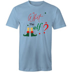 What The Elf, Christmas - Mens T-Shirt Carolina Blue Mens Christmas T-shirt Christmas Printed In Australia