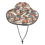 Watercolour Books Wide Brim Bucket Hat Wide Brim Bucket Hat Printed Offshore Reading