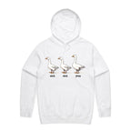 Duck Duck Goose - Mens Hoodie White Mens Hoodie animal Printed In Australia
