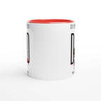 Personalised - Dad, The Original Superhero - White 11oz Ceramic Mug with Colour Inside Personalised 11oz Mug comic Customise Dad Globally Fulfilled Name Personalise